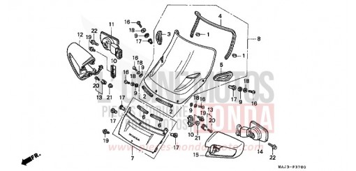 WIND SCREEN ST1100S de 1995